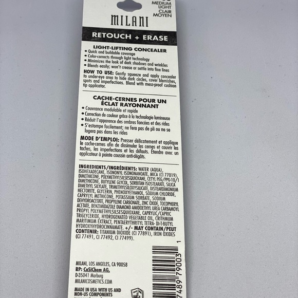 Milani medium light retouch + erase light-lifting conceal - Picture 2 of 3